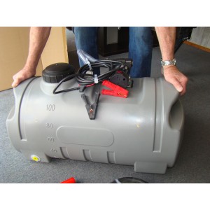 NDS - MOBILE DIESEL TANK 100L with Pump Delivery Nozzle Ute or Quad Bike